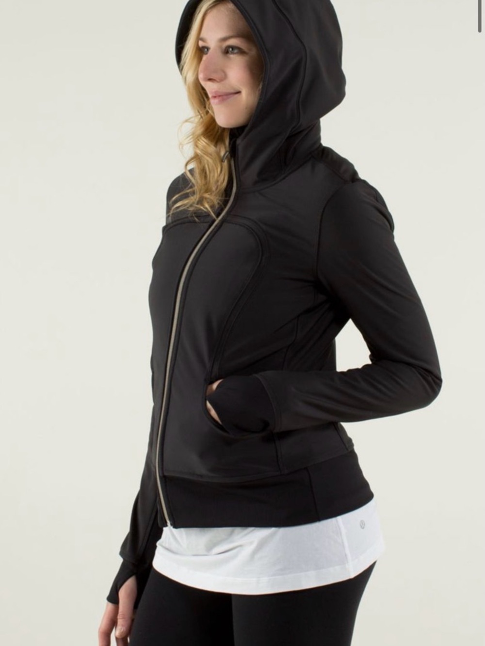 LULULEMON UBA SOFTSHELL HOODIE BLACK 6 - Picture 2 of 8